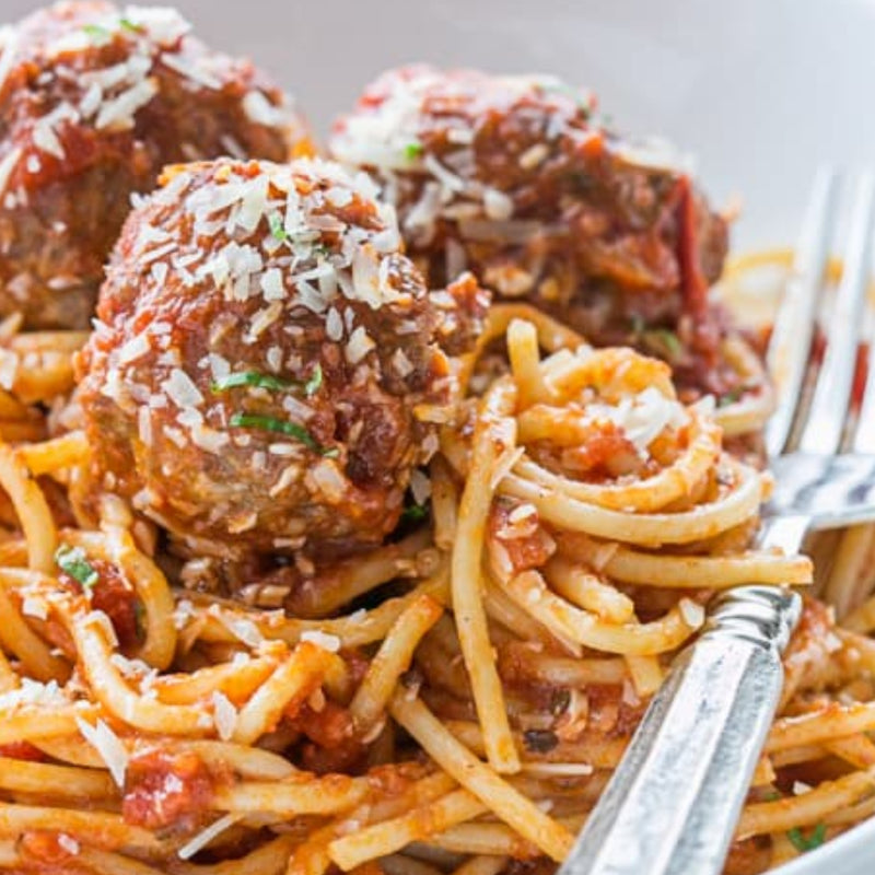 R.) Spaghetti & Meatballs