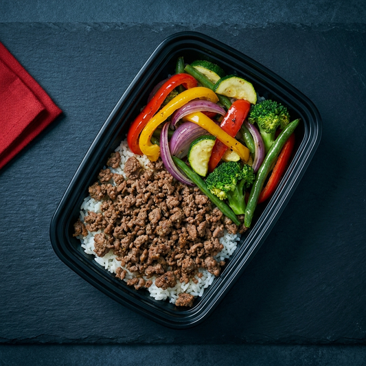 Ground Beef, Rice, Vegetable