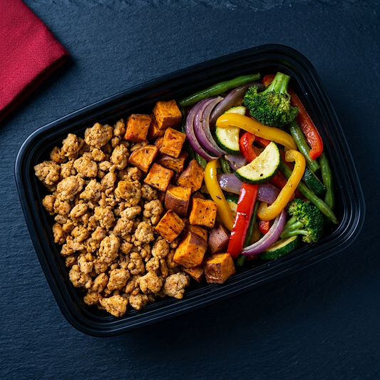 Ground Turkey, Sweet Potatoes, Vegetable